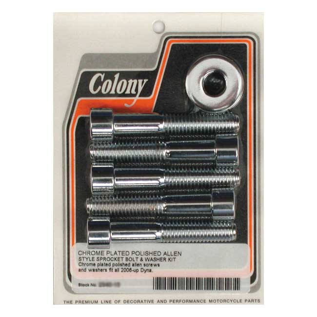 Chrome rear pulley bolts Softail 2007-2024 989958