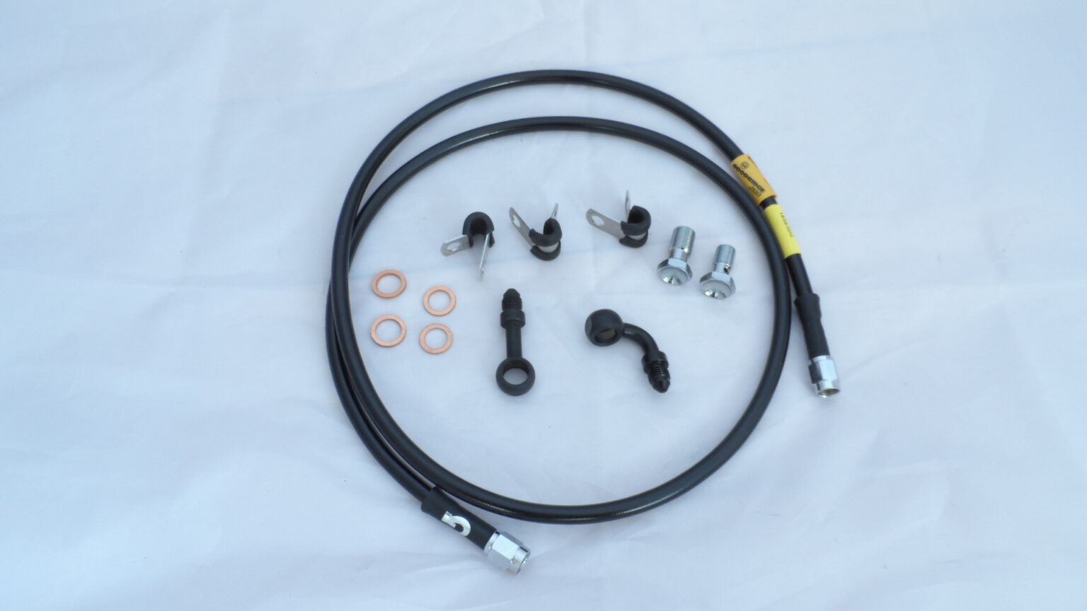 Goodridge Black 50″ Stainless Brake Line HarleyDavidson VTwinMania