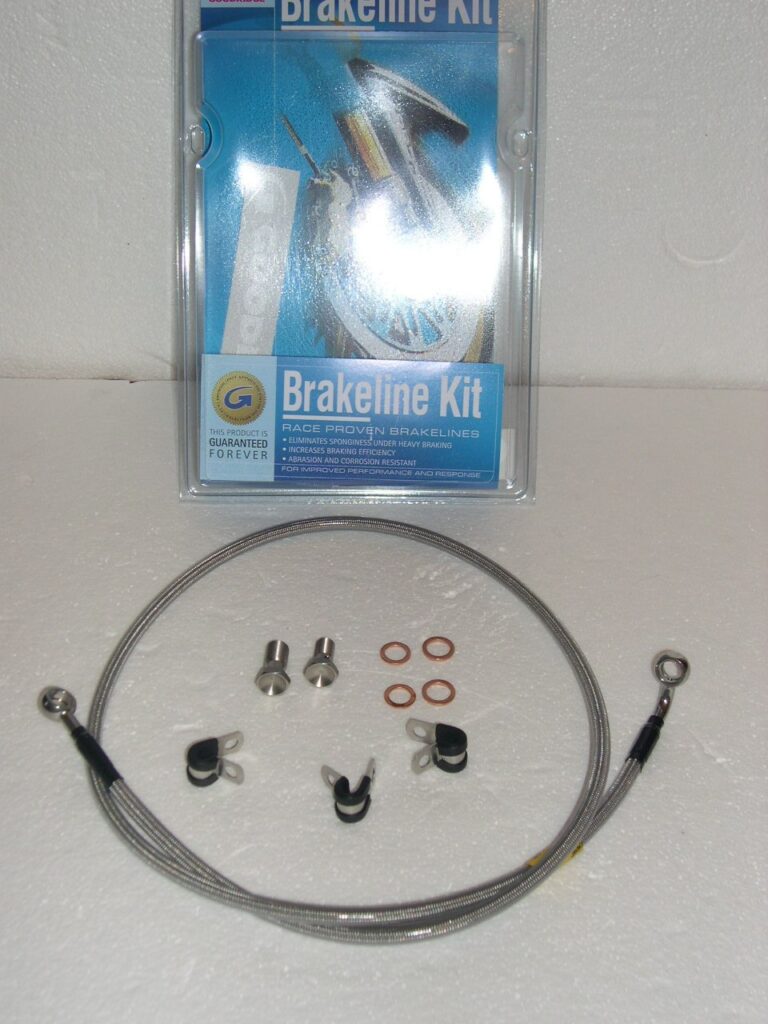 Goodridge Extended Stainless Brake Line 50″ HarleyDavidson VTwinMania